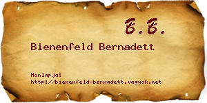 Bienenfeld Bernadett névjegykártya